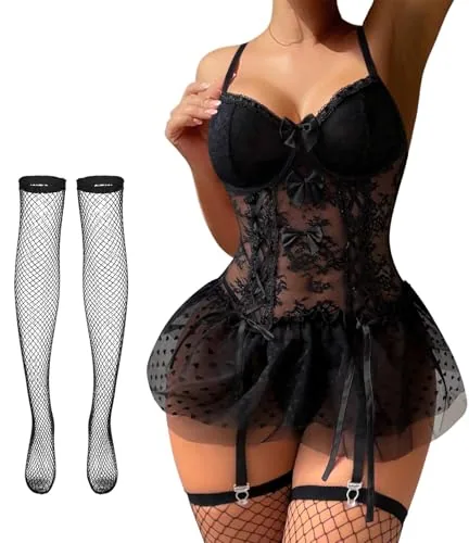 Underwire Corset, Black (size M)