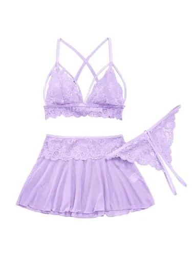 Bra Set, Light Purple (size M)