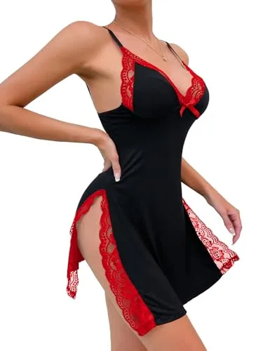 Babydoll, Bright Red (size M, 2 pieces)