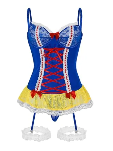 Lace Underwire Corset, Royal Blue