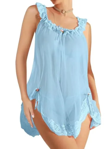 Nightgown, Light Blue (size M)