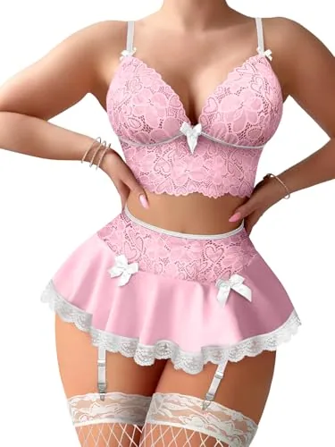 Lingerie Set, White (size M)