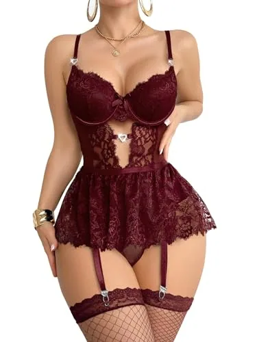Corset, Wine Red (size M)
