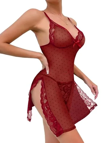 Babydoll, Wine Red (size S)
