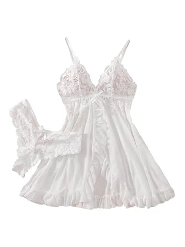 Nightgown, White (size L)