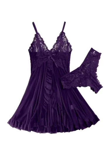 Nightgown, Purple (size XL)